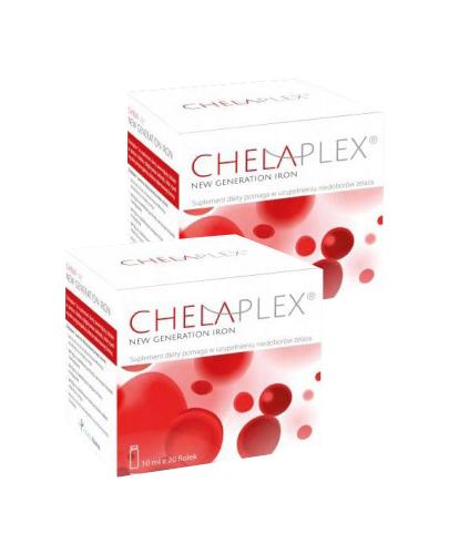 Chelaplex, filoki 10 ml, 2 x 20 sztuk + Chelaplex, 10 ml x 20 fiolek